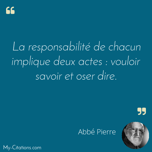 Citation, Abbé Pierre