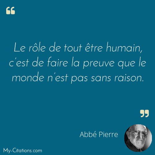 Citation, Abbé Pierre