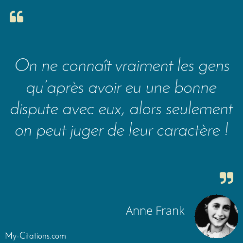 Citation, Anne Frank
