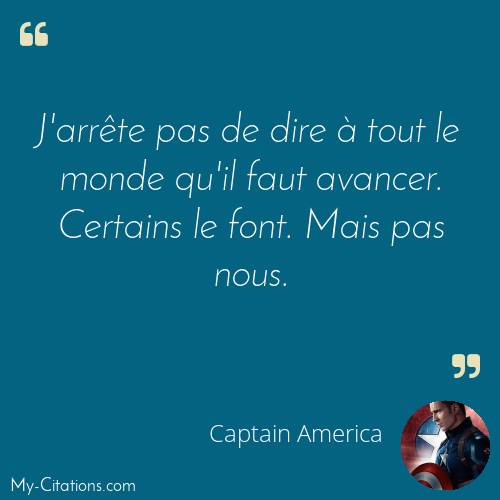 Citation, Avengers EndGame, Captain America