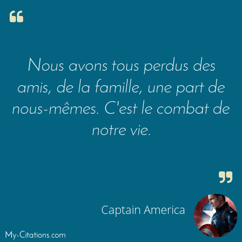 Citation, Avengers EndGame, Captain America