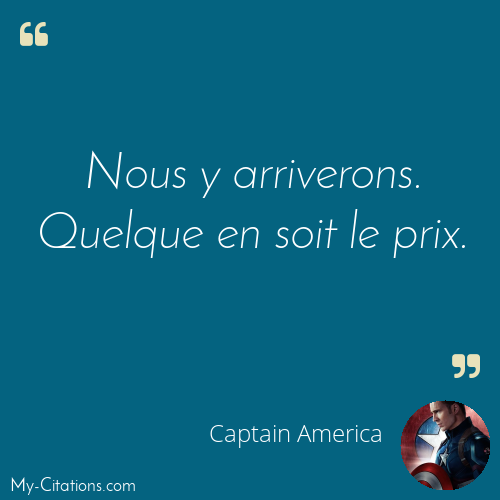 Citation, Avengers EndGame, Captain America