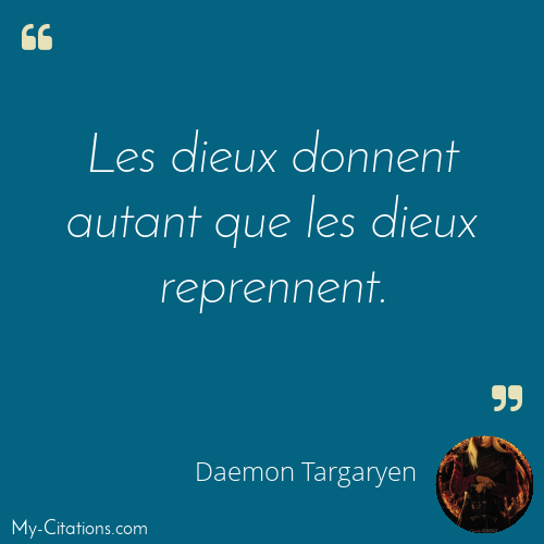Citation, House of the dragon, Daemon Targaryen