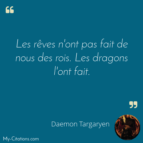 Citation, House of the dragon, Daemon Targaryen