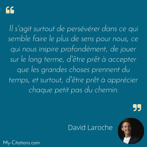 Citation, David Laroche