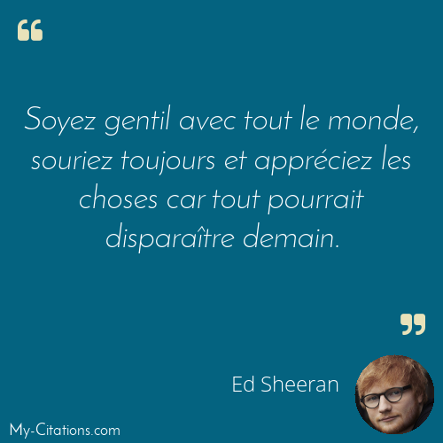 Citation, Ed Sheeran