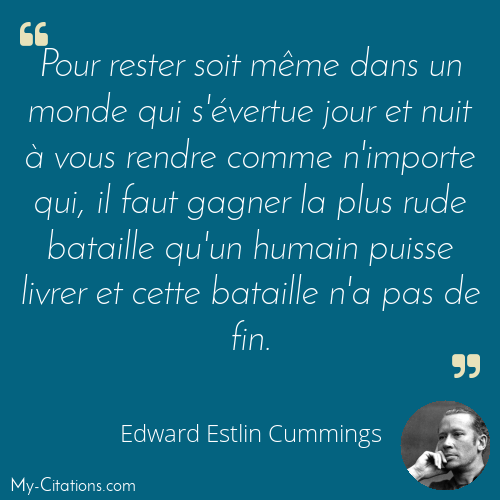 Citation, One Tree Hill, Edward Estlin Cummings