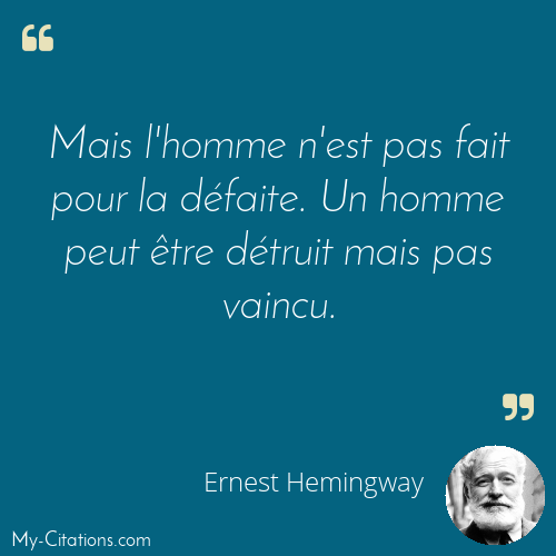 Citation, Ernest Hemingway