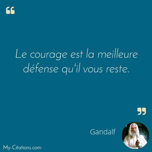 Citation, Le Seigneur des Anneaux, Gandalf