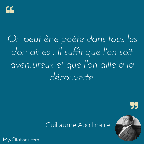 Citation, Guillaume Apollinaire