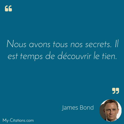 Citation, No Time To Die, James Bond