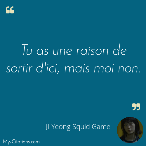 Citation, Squid Game, Ji-Yeong Squid Game