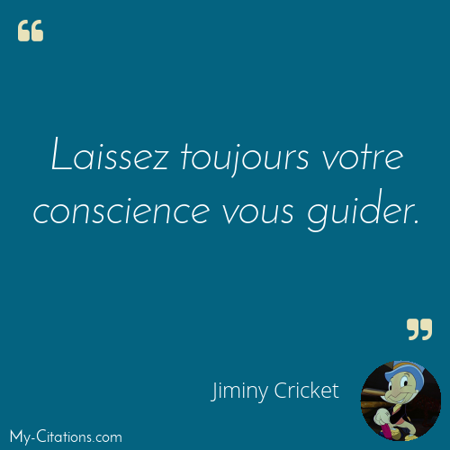 Citation, Pinocchio, Jiminy Cricket