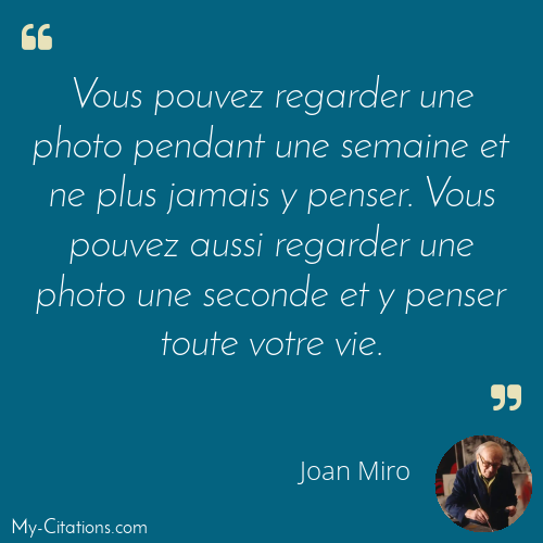 Citation, Joan Miro