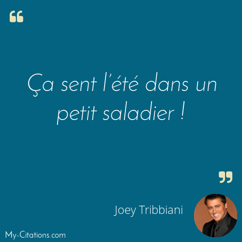 Citation, Friends, Joey Tribbiani