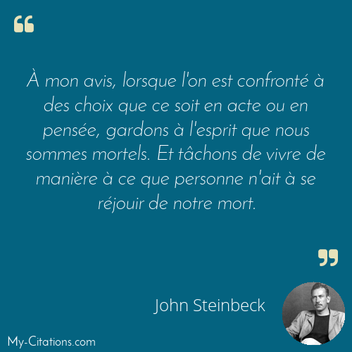 Citation, One Tree Hill, John Steinbeck