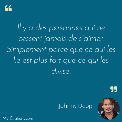 Citation, Johnny Depp