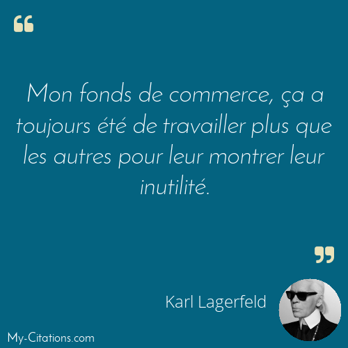 Citation, Karl Lagerfeld