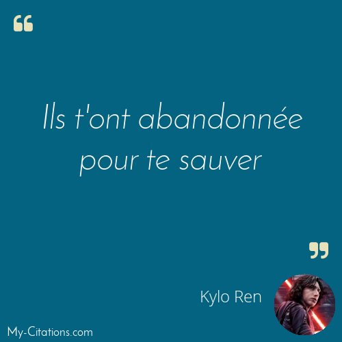 Citation, Star Wars IX : L'Ascension de Skywalker, Kylo Ren
