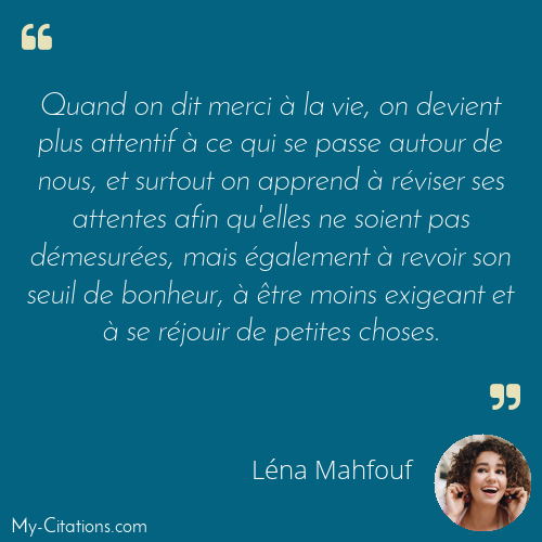 Citation, Léna Mahfouf