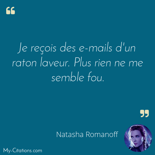 Citation, Avengers EndGame, Natasha Romanoff