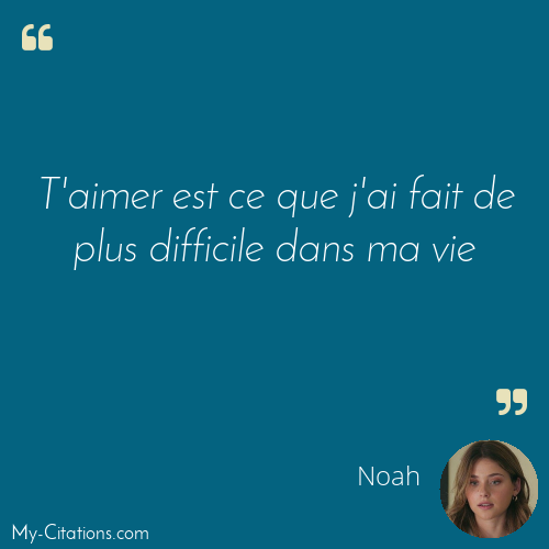 Citation, À contre-sens, Noah