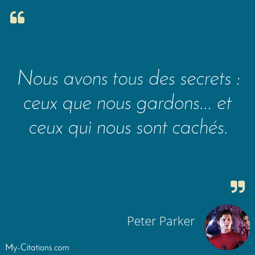 Citation, Spiderman, Peter Parker