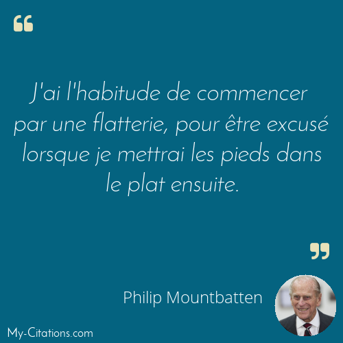 Citation, Philip Mountbatten