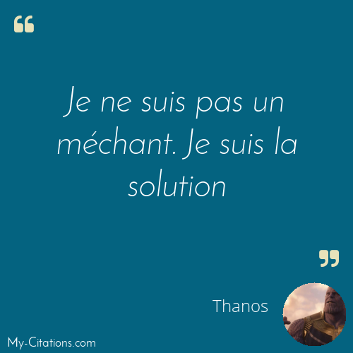 Citation, Thanos