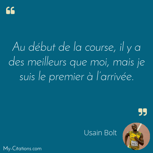 Citation, Usain Bolt