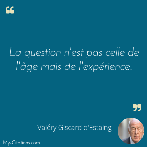Citation, Valéry Giscard d'Estaing