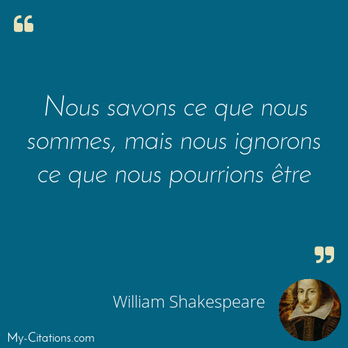 Citation, William Shakespeare