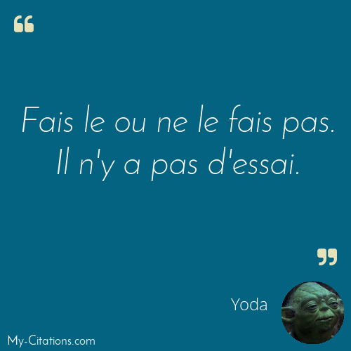 Citation, Star Wars, Yoda